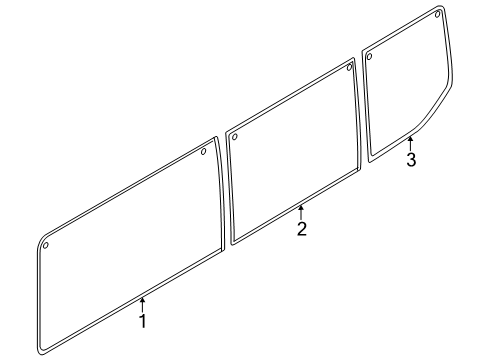 2024 Ford Transit-350 HD Glass - Side Panel Diagram 8 - Thumbnail