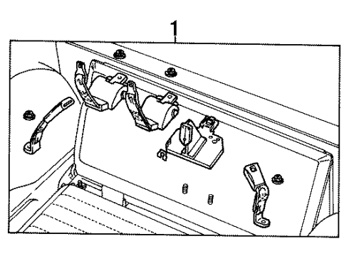 1996 Ford Taurus Rear Seat Belts Diagram