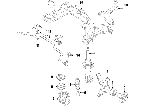 2015 Ford Fiesta Front Suspension Diagram