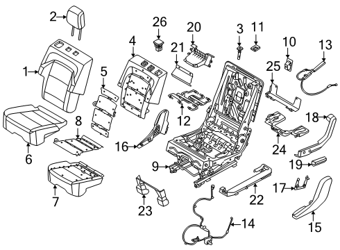 2025 Lincoln Navigator Second Row Seats Diagram
