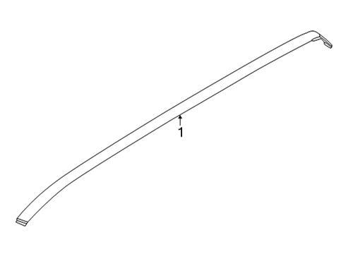 2024 Ford Maverick Exterior Trim - Roof Diagram