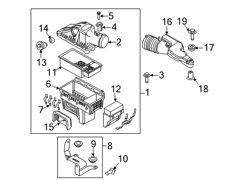 2013 Ford F-250 Super Duty Air Intake Diagram