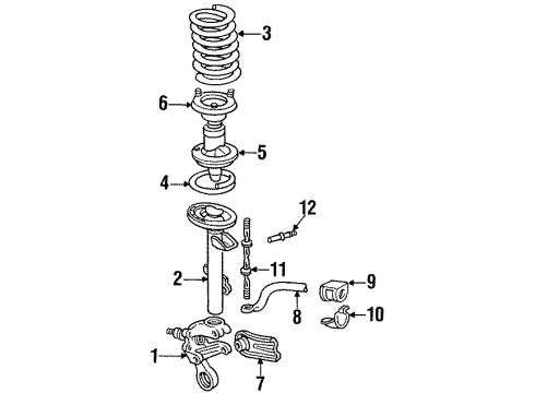 1993 Ford Taurus Rear Suspension Components Diagram