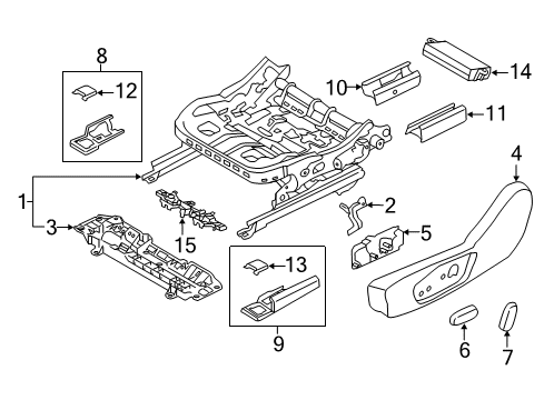 2019 Ford Police Responder Hybrid Tracks & Components Diagram 3 - Thumbnail