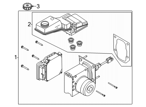 2025 Lincoln Navigator Booster Assembly - Brake Diagram for RL1Z-2005-A