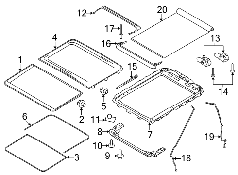 2024 Ford F-150 Sunroof Diagram 2 - Thumbnail