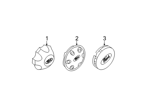 2011 Ford F-150 Wheel Covers & Trim Diagram 4 - Thumbnail