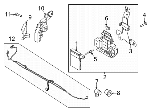 2024 Ford F-150 Bumper & Components - Front Diagram 9 - Thumbnail
