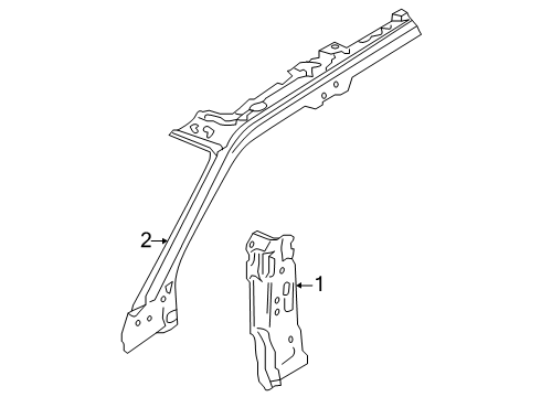 2025 Lincoln Navigator Hinge Pillar Diagram