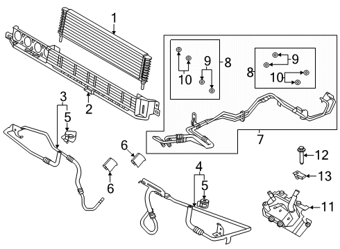 2025 Ford F-150 Oil Cooler - Transmission Diagram 6 - Thumbnail