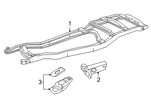 2004 Mercury Mountaineer Frame & Components Diagram