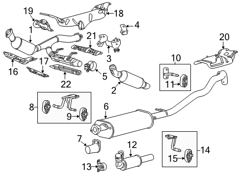 2007 Lincoln Navigator Exhaust Components Diagram