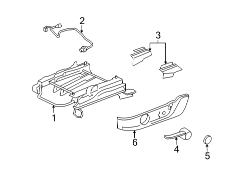 2012 Ford Mustang Tracks & Components Diagram
