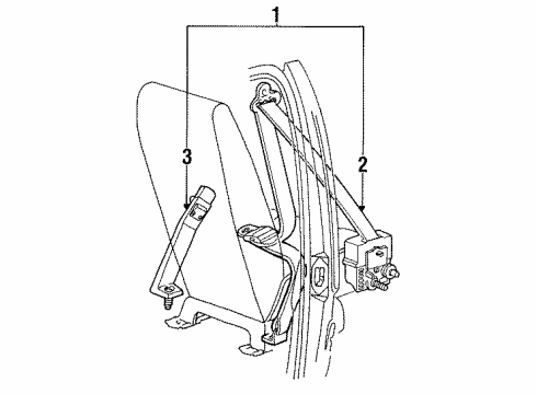 1993 Ford Aerostar Front Seat Belts Diagram