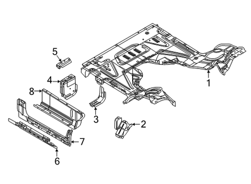2025 Ford E-350 Super Duty Floor Diagram