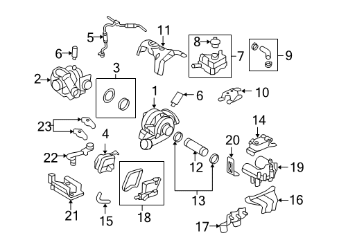 2010 Ford F-250 Super Duty Radiator Cap Diagram for E9SZ-8100-A