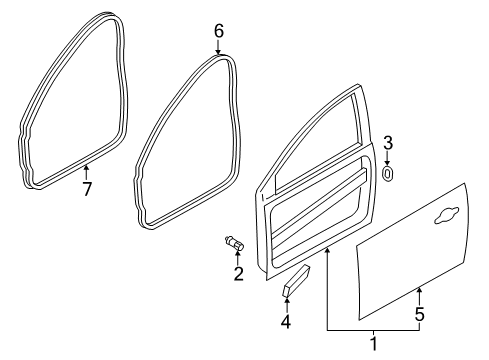 2016 Ford Focus Door & Components Diagram 3 - Thumbnail