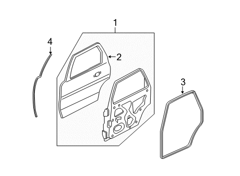 2011 Mercury Mariner Door & Components Diagram 4 - Thumbnail