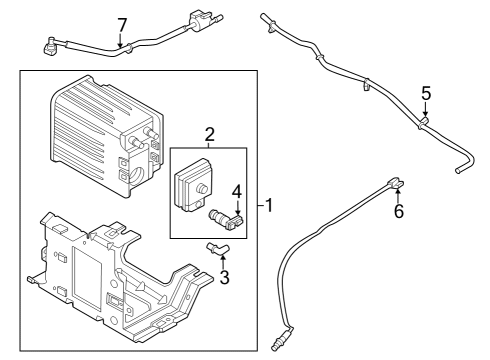 2025 Ford E-350 Super Duty Emission Components Diagram 2 - Thumbnail