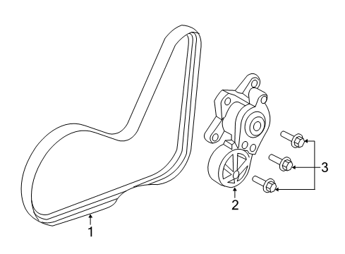 2016 Ford Police Interceptor Sedan Belts & Pulleys - Maintenance Diagram 3 - Thumbnail