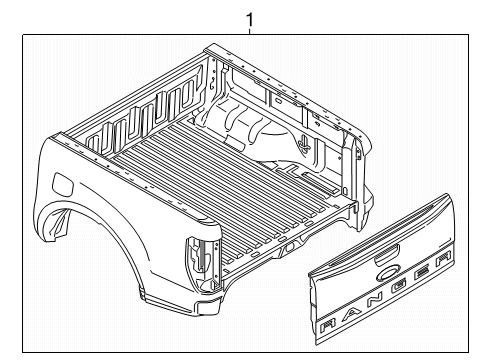 2024 Ford Ranger Box Assembly Diagram