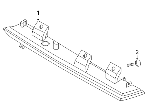 2024 Ford Explorer High Mount Lamps Diagram