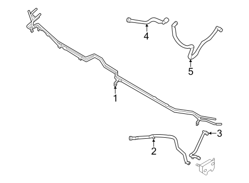 2024 Ford F-150 Lightning Hoses, Lines & Pipes Diagram