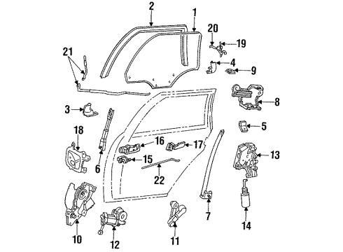 1992 Ford Taurus Door Diagram