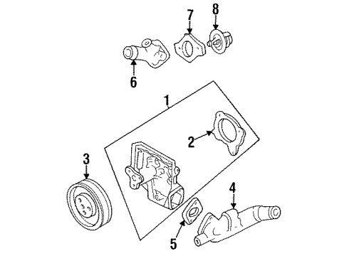 1995 Ford Aspire Water Pump Diagram