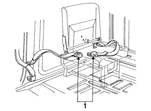 1994 Ford F-150 Seat Belt Diagram