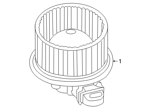 2011 Mercury Mariner Blower Motor & Fan Diagram
