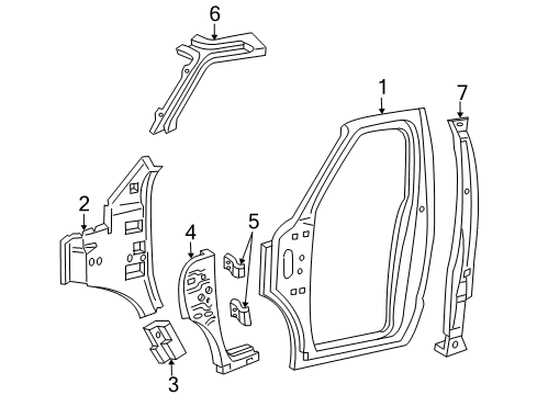 2002 Ford E-350 Econoline Club Wagon Uniside Diagram