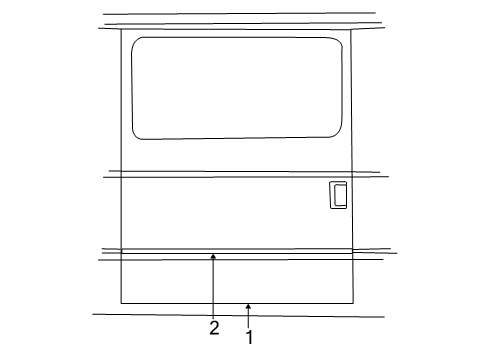 2003 Ford E-150 Door & Components Diagram 2 - Thumbnail