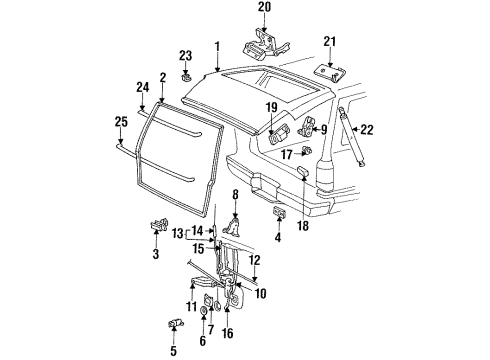 1991 Ford Explorer Lift Gate Diagram