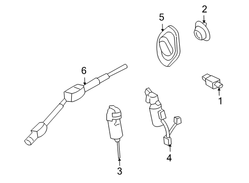 2005 Ford Thunderbird Shaft & Internal Components Diagram