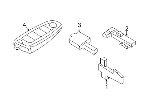 2018 Ford Escape Keyless Entry Components Diagram