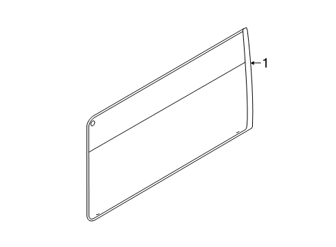 2017 Ford Transit-150 Glass - Side Door Diagram 3 - Thumbnail