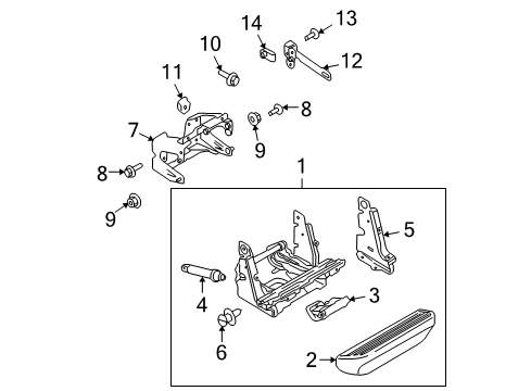 2011 Ford F-150 Step Bolt, Rear Diagram for -W705196-S439