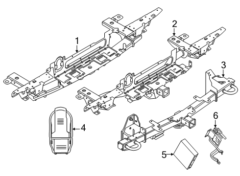 2024 Ford Ranger Trailer Hitch Components Diagram