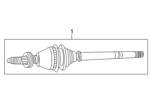 2004 Mercury Monterey Drive Axles - Front Diagram