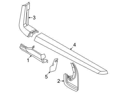 2024 Ford Maverick Exterior Trim - Quarter Panel Diagram