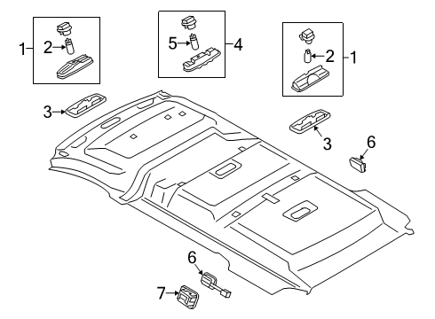 2021 Ford Transit Connect Overhead Lamps Diagram