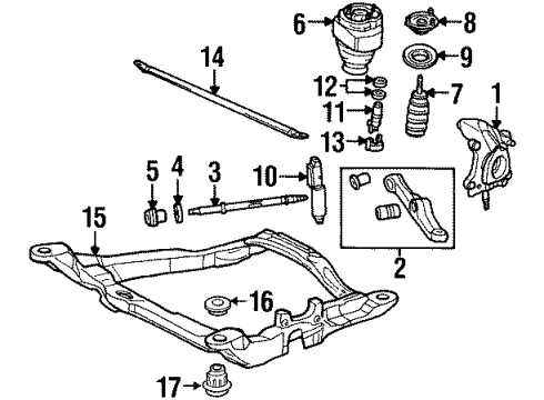 2002 Lincoln Continental Front Suspension Components Diagram