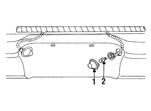 1992 Ford Bronco License Lamps Diagram
