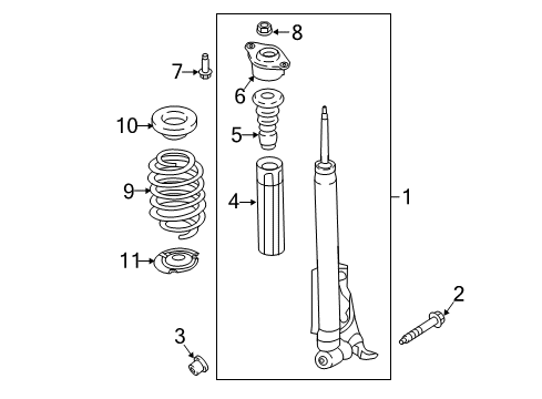 2018 Ford EcoSport Shocks & Components Diagram