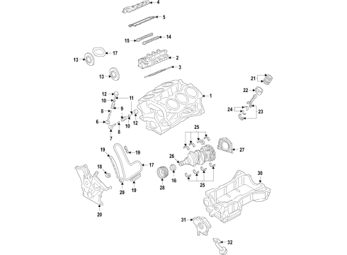 2021 Ford F-150 Adapter Housing Diagram