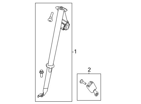 2018 Ford Police Interceptor Utility Third Row Seat Belts Diagram