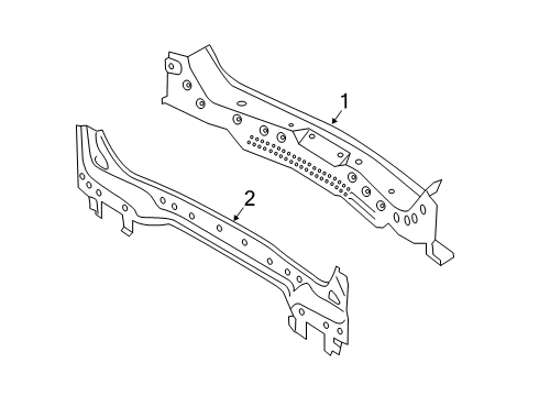 2024 Ford Escape Rear Body Panel Diagram