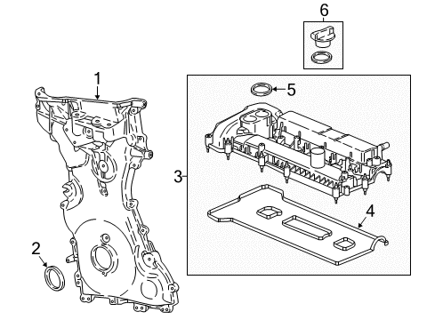 2020 Ford EcoSport Valve & Timing Covers Diagram