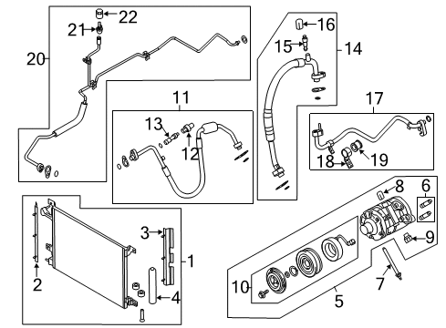 2012 Ford Mustang A/C Compressor Diagram